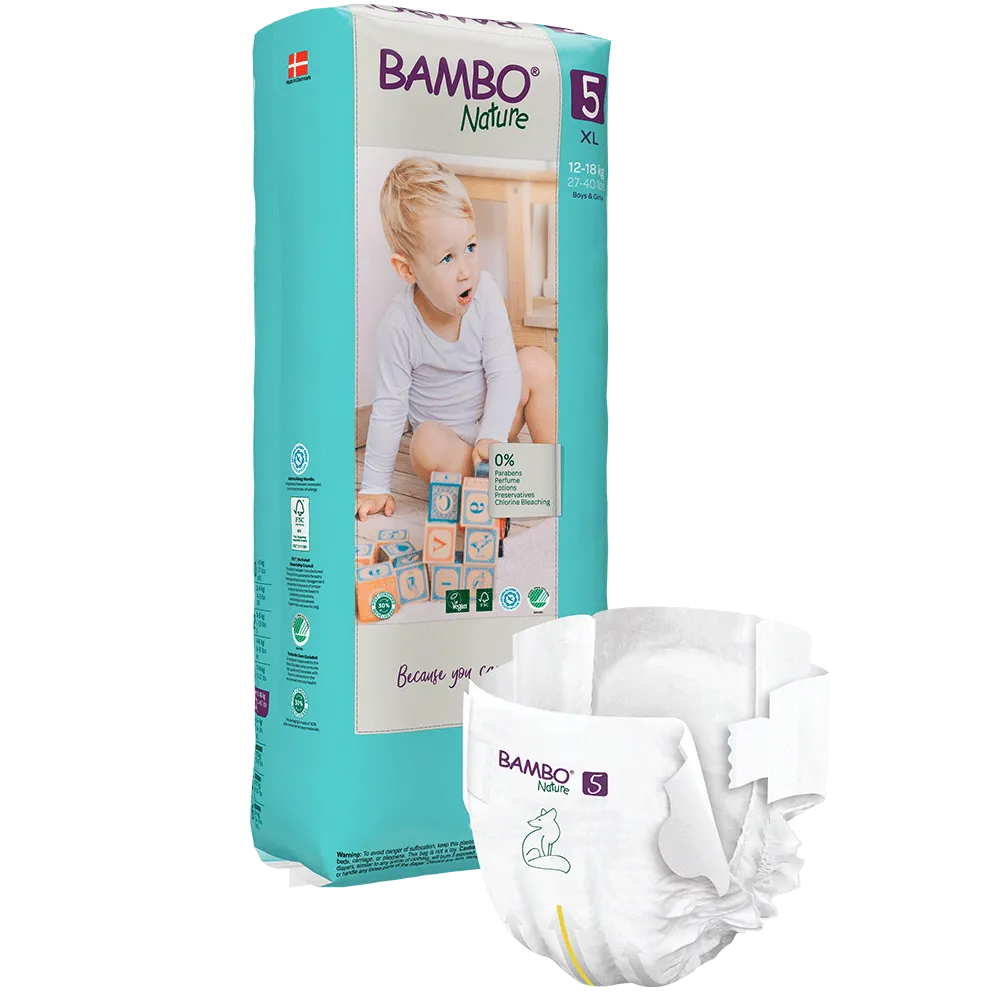 Bambo Nature 5, (12-18 kg / 27-40 lbs), 44 buc.