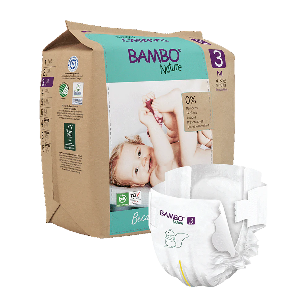 Bambo Nature 3, (4-8 kg / 9-18 lbs), 28 buc.
