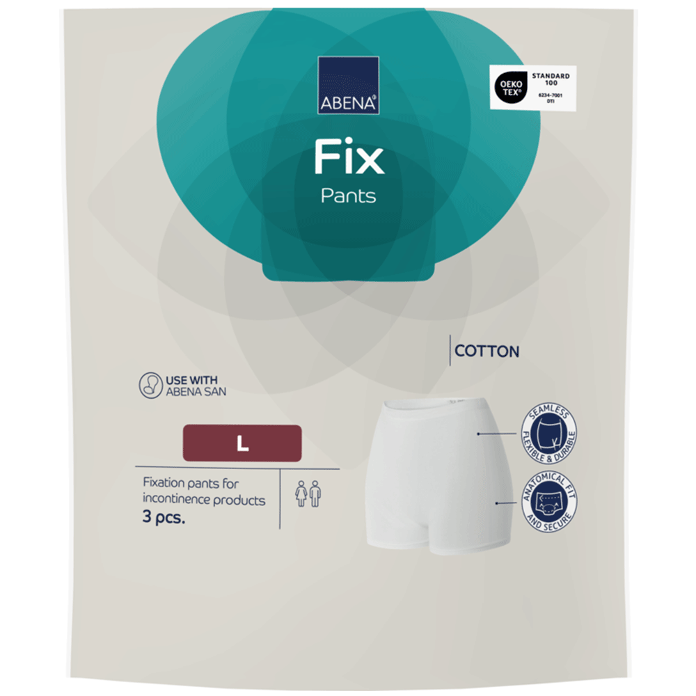 ABENA Fix, pantaloni din bumbac pentru fixare, mărimi XS–3XL