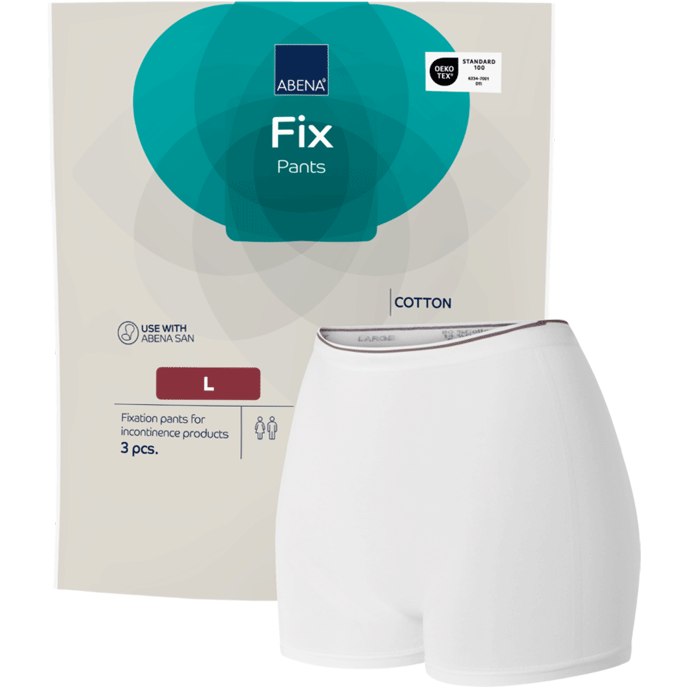 ABENA Fix, pantaloni din bumbac pentru fixare, mărimi XS–3XL