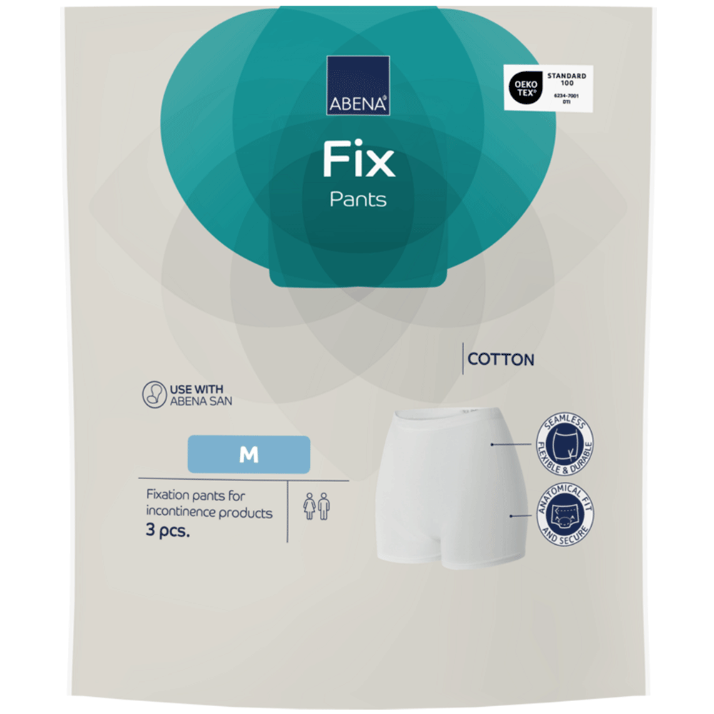 ABENA Fix, pantaloni din bumbac pentru fixare, mărimi XS–3XL