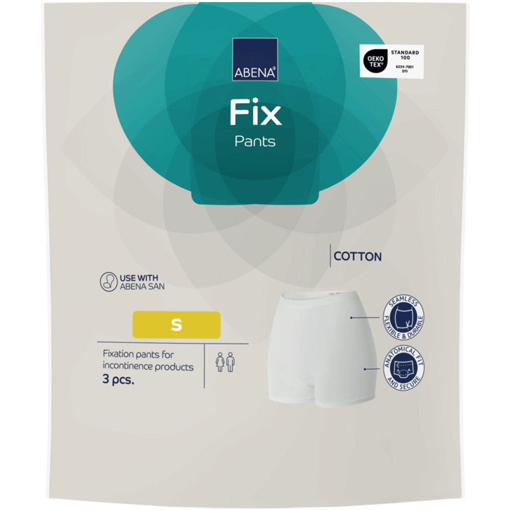 ABENA Fix, pantaloni din bumbac pentru fixare, mărimi XS–3XL