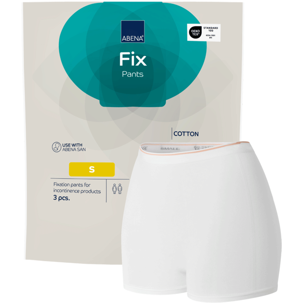 ABENA Fix, pantaloni din bumbac pentru fixare, mărimi XS–3XL