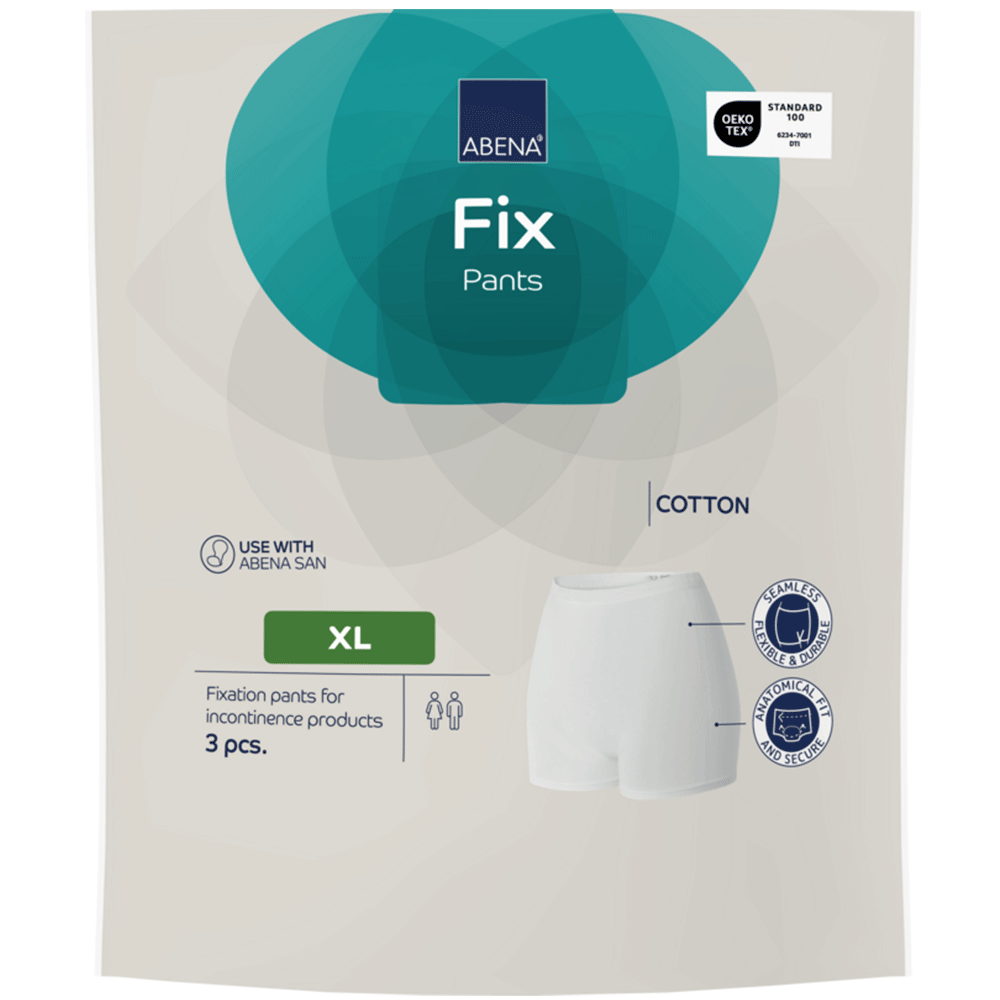 ABENA Fix, pantaloni din bumbac pentru fixare, mărimi XS–3XL