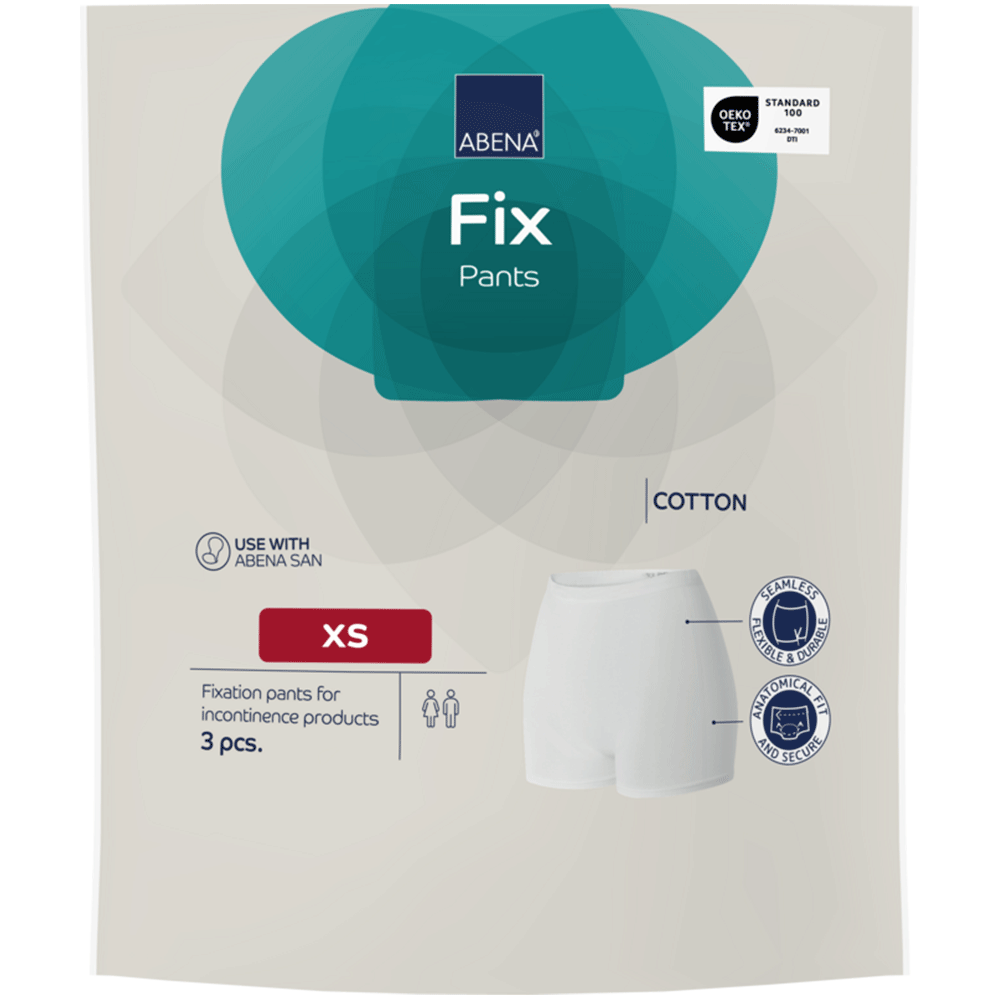 ABENA Fix, pantaloni din bumbac pentru fixare, mărimi XS–3XL