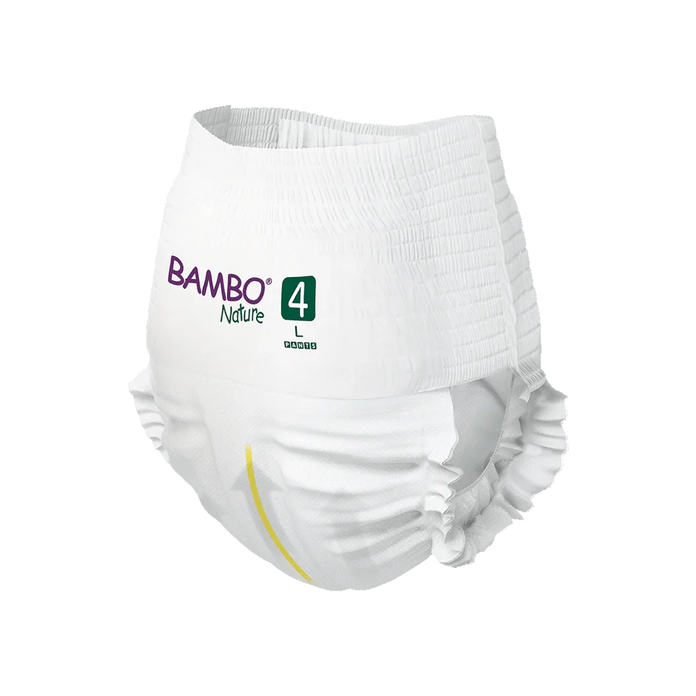 Bambo Nature Scutecele tip chilot 4, (7-12 kg / 15-26 lbs), 20 buc.