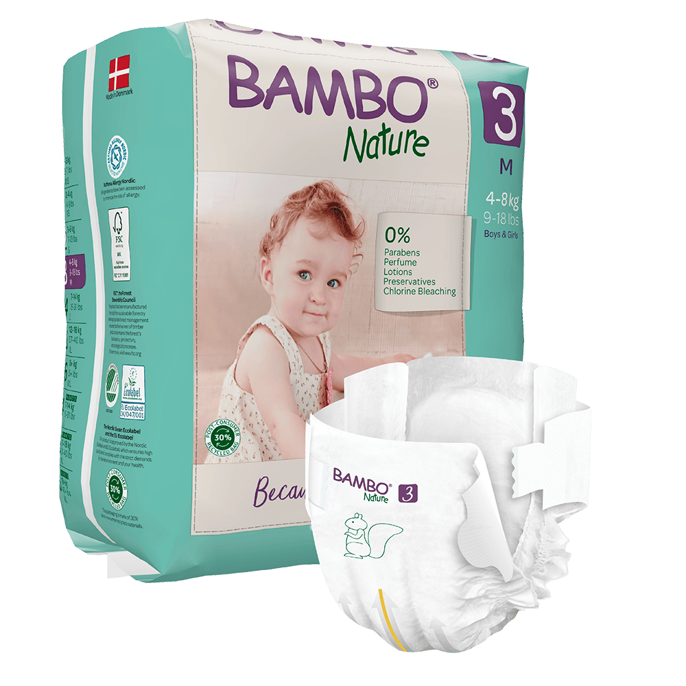 Bambo Nature 3, (4-8 kg / 9-18 lbs), 28 buc.