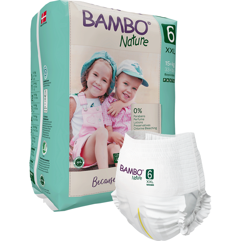 Bambo Nature Scutecele tip chilot 6, (15+ kg / 33+ lbs), 18 buc.