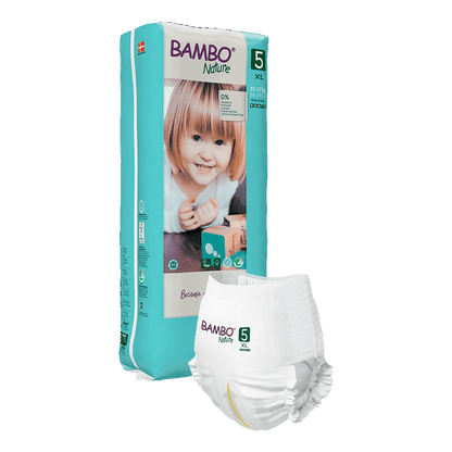 Bambo Nature Scutecele tip chilot 5, (11-17 kg / 24-37 lbs), 38 buc.